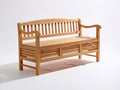 Panche da giardino - Legno - 132x60x87 cm - Naturale dorato - Rustico